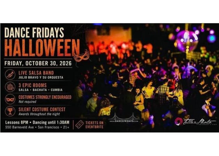 Dansvrijdagen Halloween: Live Salsa, Bachata & Cumbia | 3 Kamers