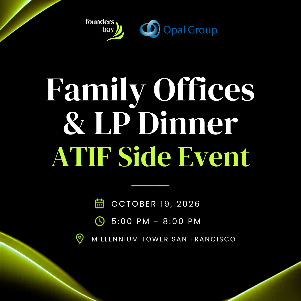 Family Offices & LP-diner - ATIF-bijevenement